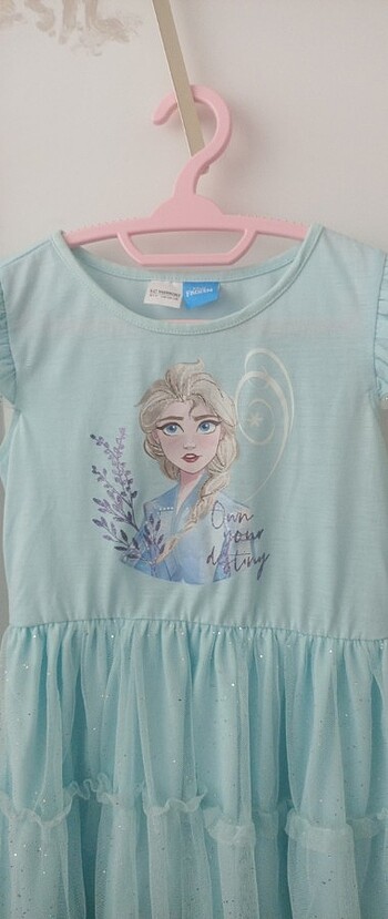 LC Waikiki Disney Frozen Mavi Elbise 6-7 yaş