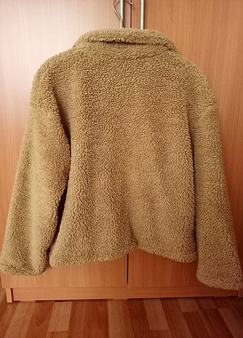 crep marka içi astarlı polar ceket - Görsel 5