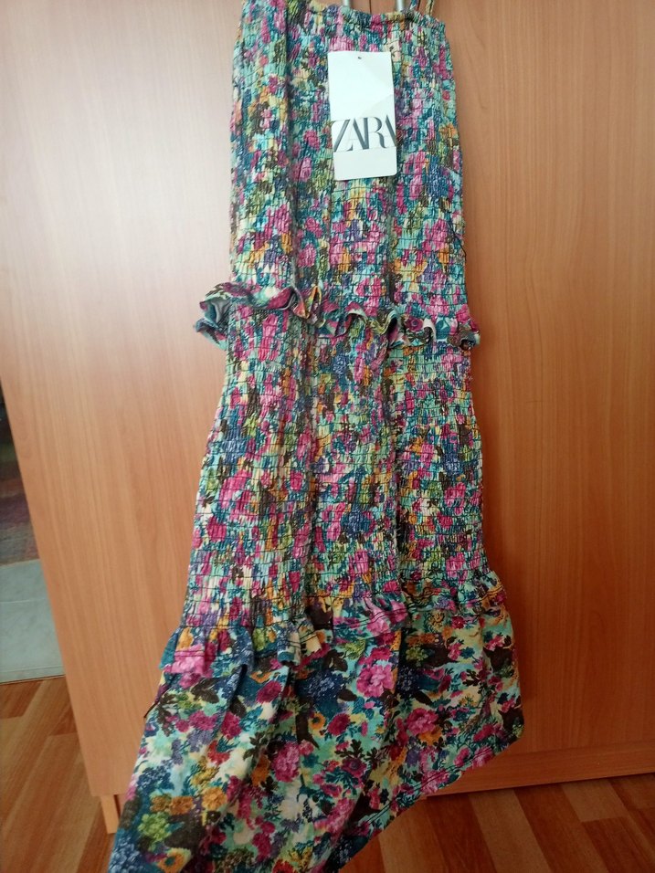 Zara askılı elbise - Görsel 5