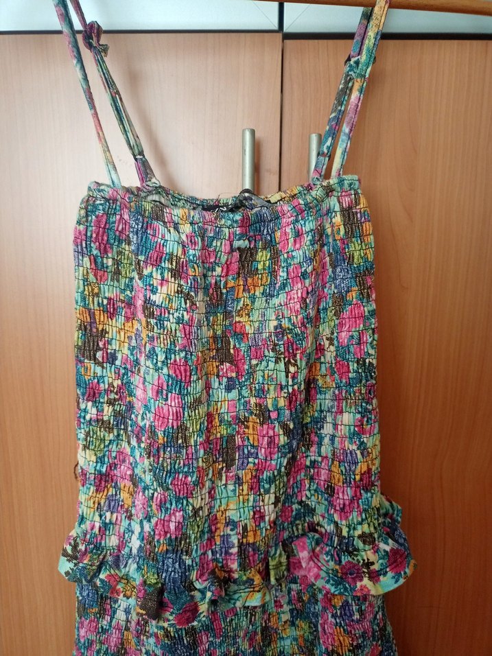 Zara askılı elbise - Görsel 3