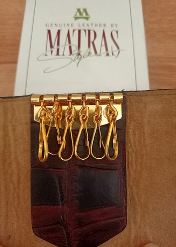 Matraş hakiki deri çoklu anahtarlık - Görsel 4