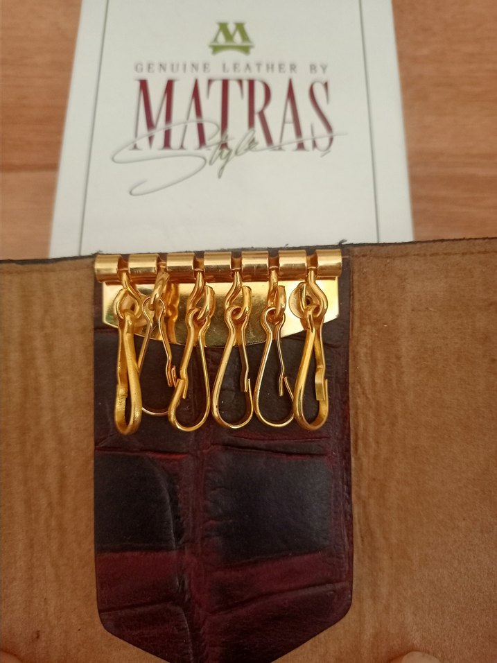 Matraş hakiki deri çoklu anahtarlık - Görsel 4