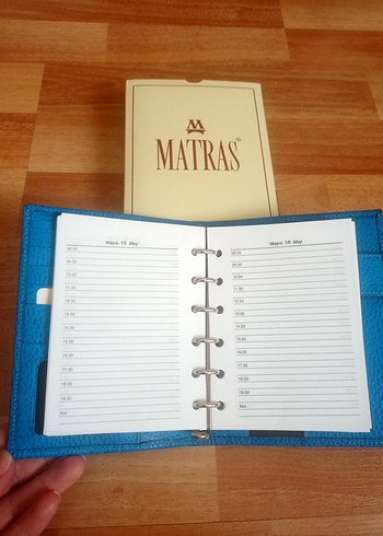 Matraş notluk ajanda organizer filofax