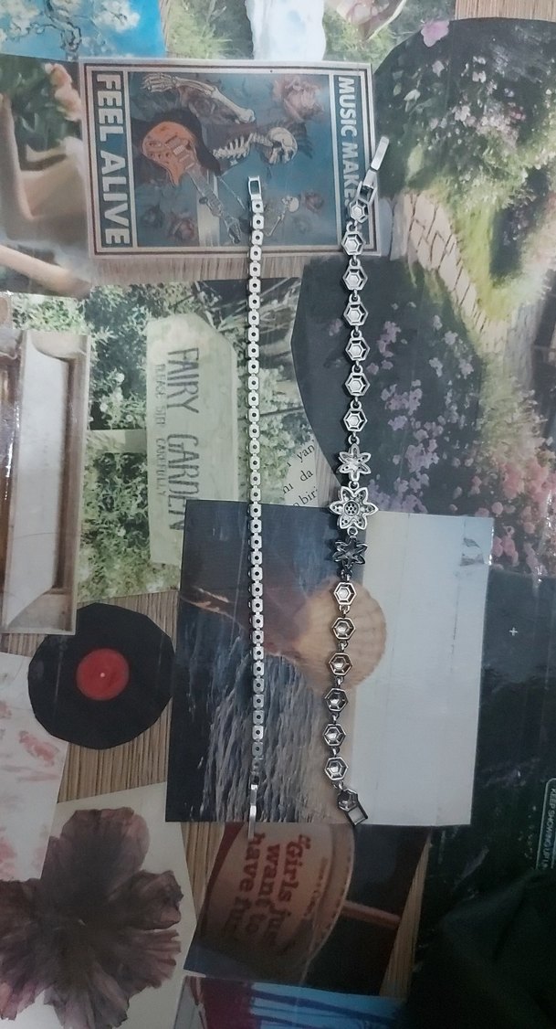 Renkli Zincir Detaylı Kadın Bileklik - Görsel 2