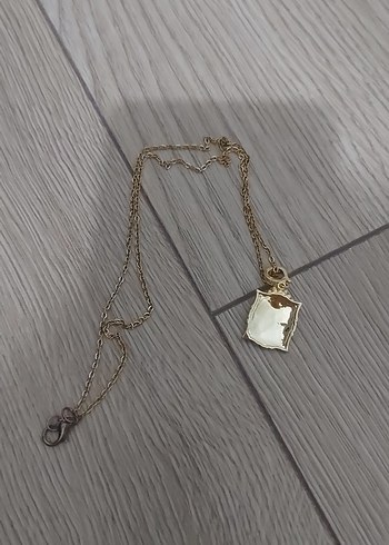 Çiçek Desenli Uzun Altın Renkli Bohem Kolye - Görsel 2