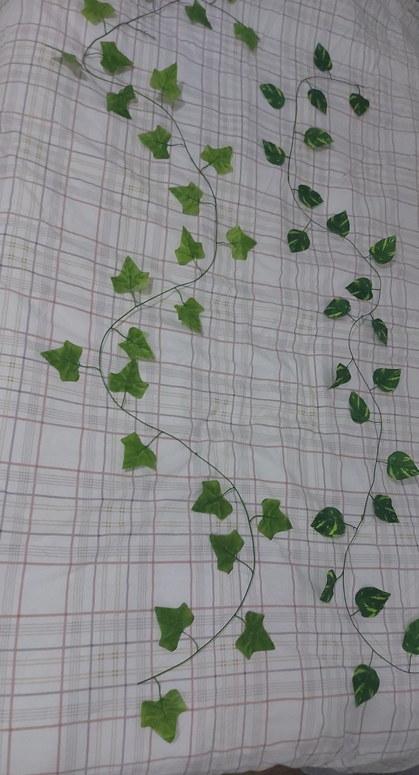 Yeşil Yapraklı Dekoratif Sarkan Çelenk - Görsel 2