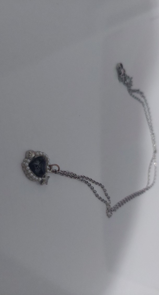 Navy Desenli Gotik Midi Kolye - Görsel 3