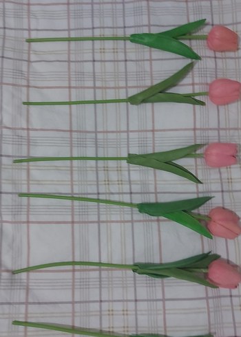 Pastel Pembe Dekoratif Lale - Görsel 2