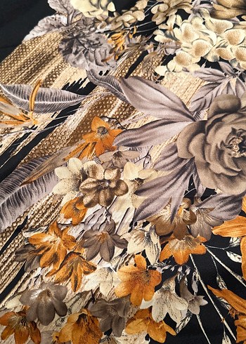 Çiçek Desenli Bohem Kadın Şal - Görsel 3