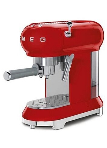 SMEG espresso kirmizi