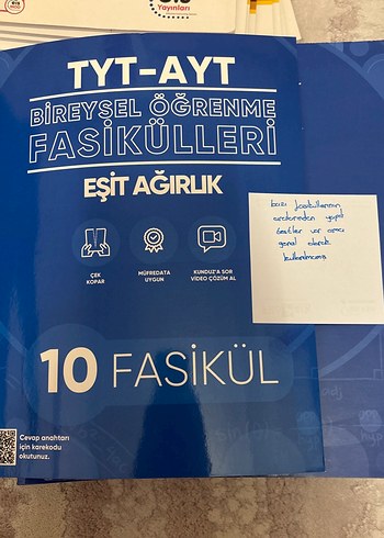 TYT-AYT Bireysel Öğrenme Fasikülleri Eşit Ağırlık