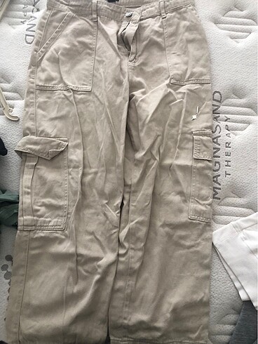 Diğer kargo pantalon krem