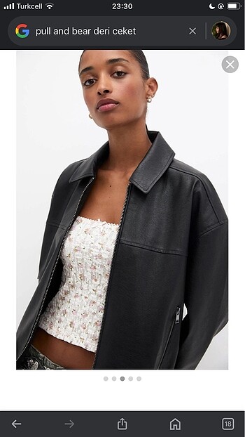 Pull and Bear Pull and bear Deri ceket