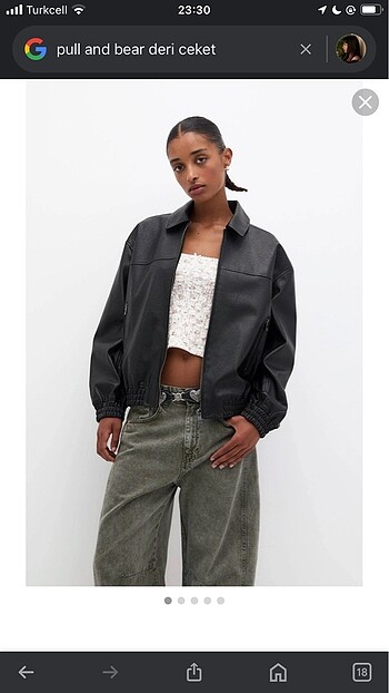 s Beden Pull and bear Deri ceket