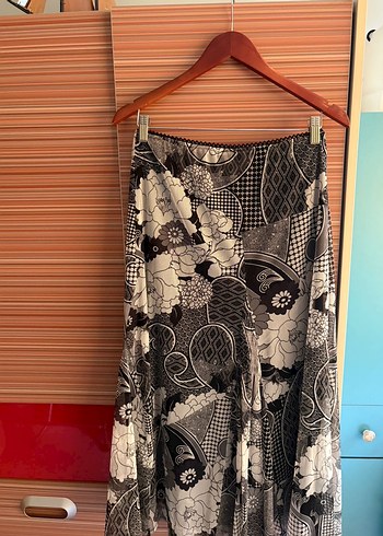 Bohem Çok Renkli Desenli Uzun Etek - Görsel 3