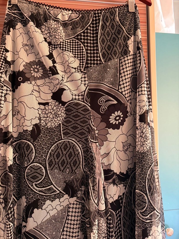 Bohem Çok Renkli Desenli Uzun Etek - Görsel 4