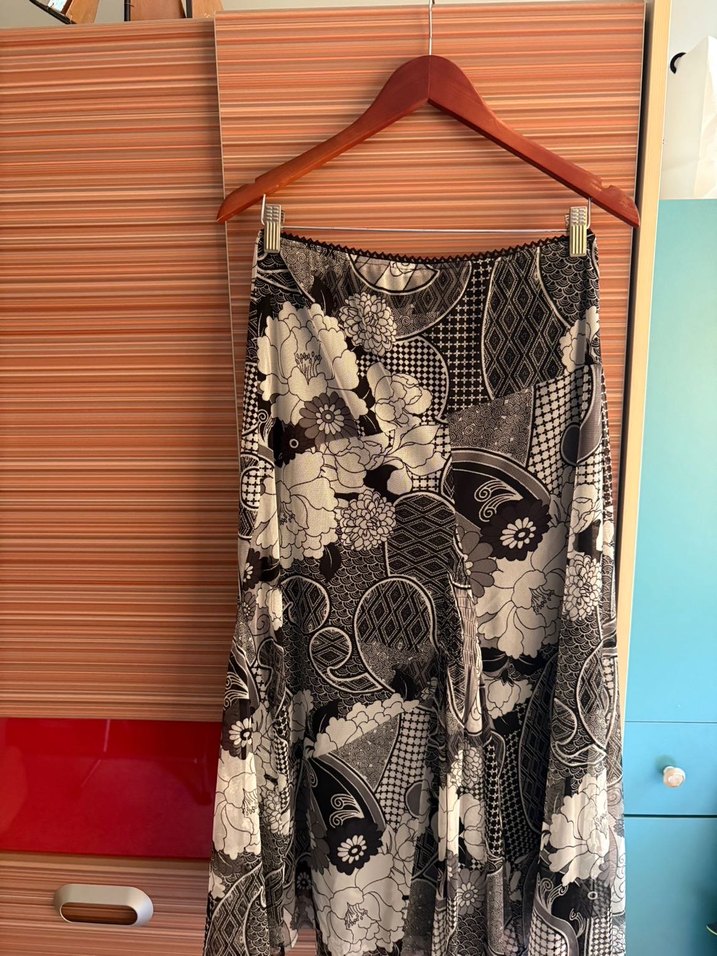 Bohem Çok Renkli Desenli Uzun Etek - Görsel 3