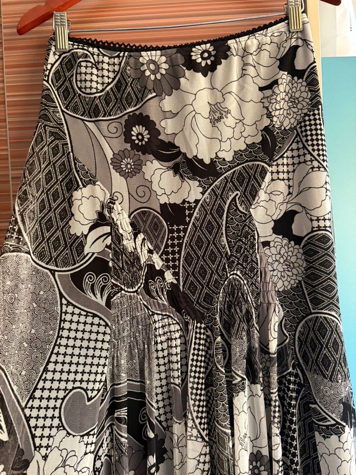 Bohem Çok Renkli Desenli Uzun Etek - Görsel 5