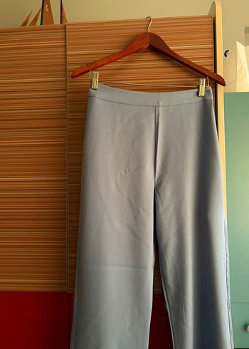 Kadın mavi Kumaş Pantolon - Görsel 2