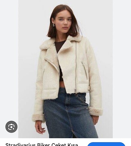 Stradivarius kürklü ceket mont
