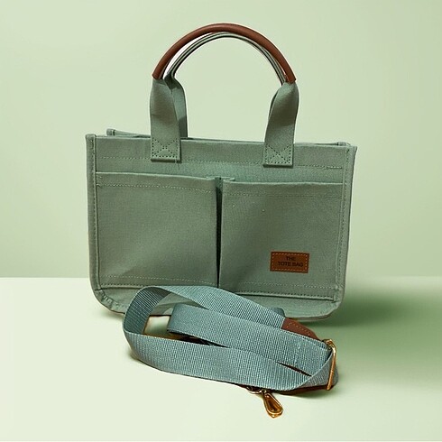 Diğer Ön Cepli Tote Bag