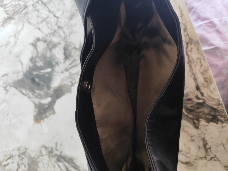 Siyah Deri Kadın Çanta - Görsel 2