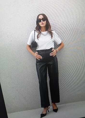 Kadın Deri pantolon. - Görsel 4