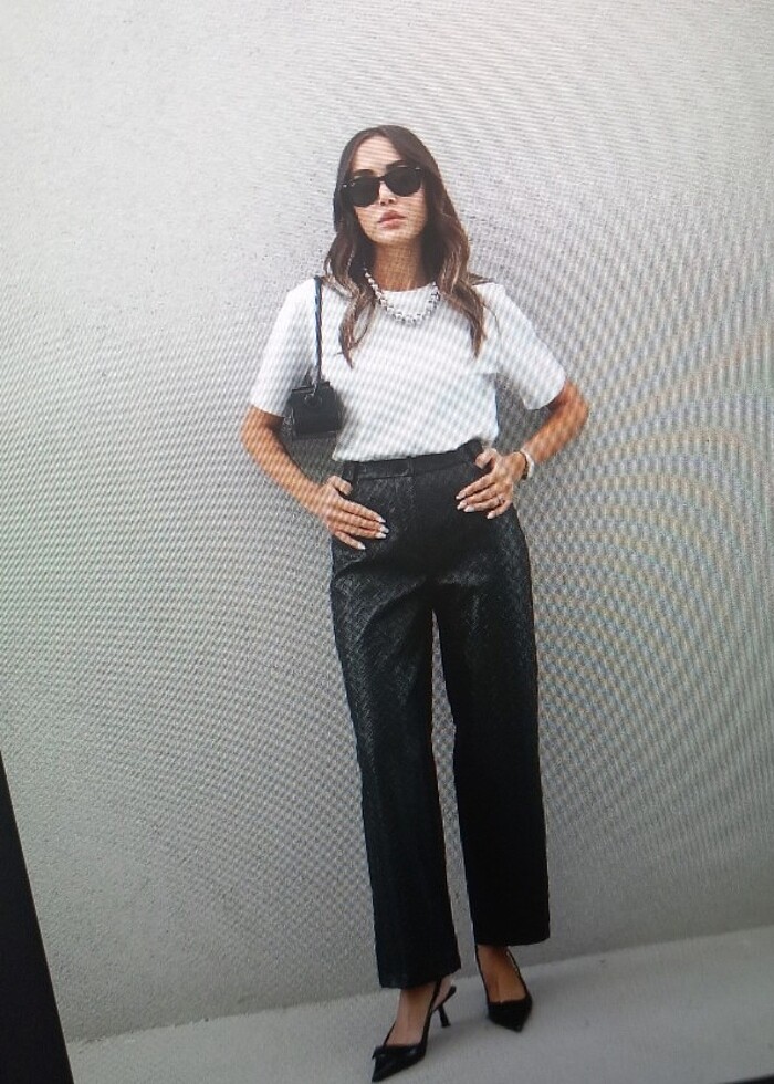 Kadın Deri pantolon. - Görsel 4