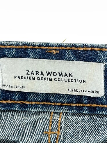 36 Beden mavi Renk Zara Jean / Kot %70 İndirimli.