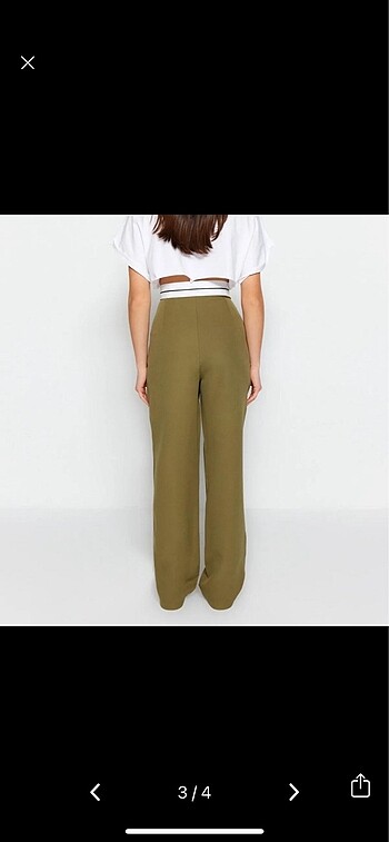 40 Beden Trendyolmilla Kemerli Pantolon