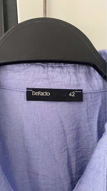 42 Beden Defacto lila yazlık elbise