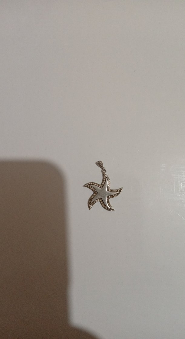 925 ayar Gümüş Deniz Yıldızı Kolye Ucu - Görsel 2