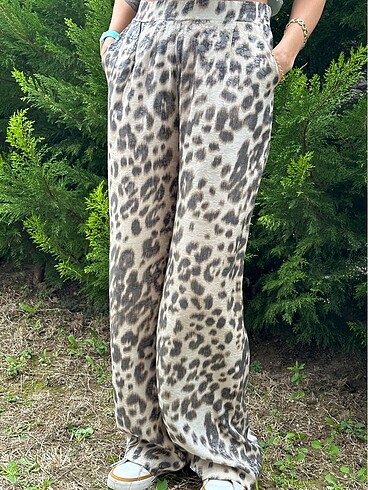 l Beden Leopar pantolon