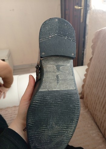 Siyah Deri Tokalı erkek Botu - Görsel 7