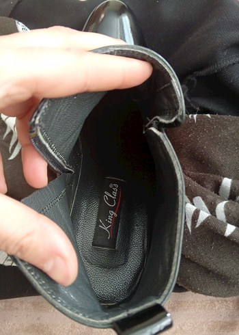 Siyah Deri Tokalı erkek Botu - Görsel 6