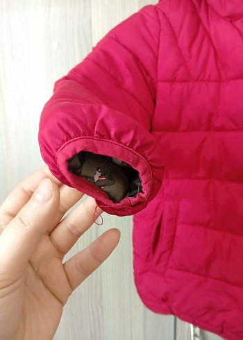 erkek çocuğu bordo mont çift tarafli Fermuarlı Mont - Görsel 4