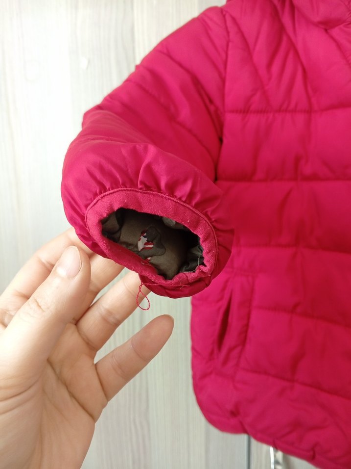 erkek çocuğu bordo mont çift tarafli Fermuarlı Mont - Görsel 4