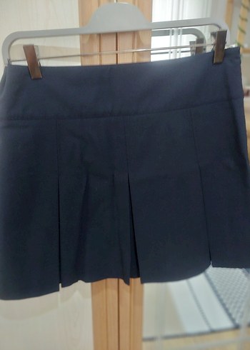 Siyah Pilili Mini Etek