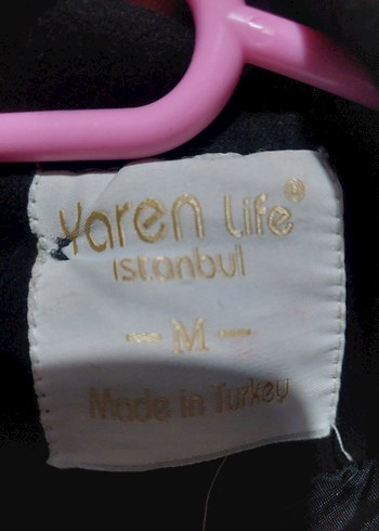 Siyah Kapüşonlu Düğmeli Kaban - Görsel 2