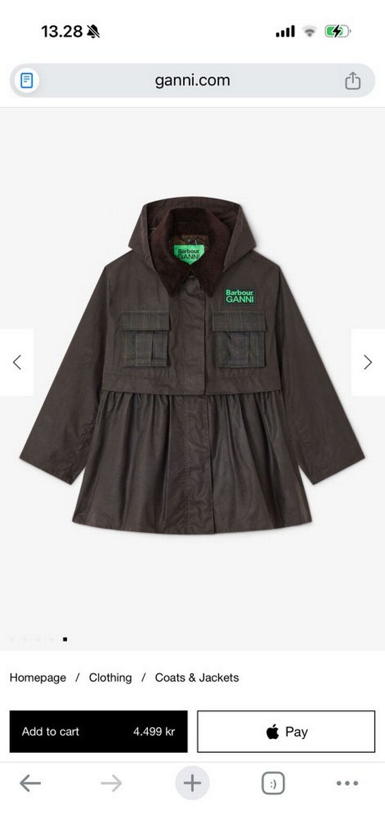 Ganni x barbour ceket - Görsel 3