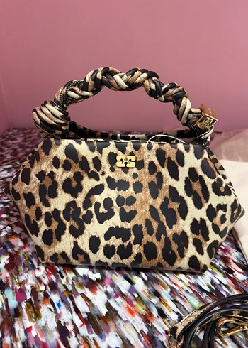 Ganni orijinal Bou Bag Leo Desenli çanta - Görsel 5