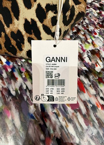 Ganni orijinal Bou Bag Leo Desenli çanta - Görsel 2