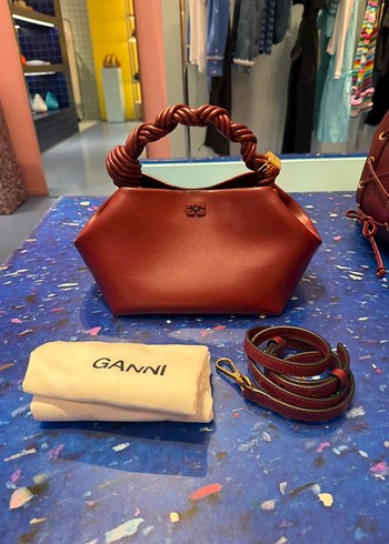 Diğer Ganni Bou Bag Bordo Rengi