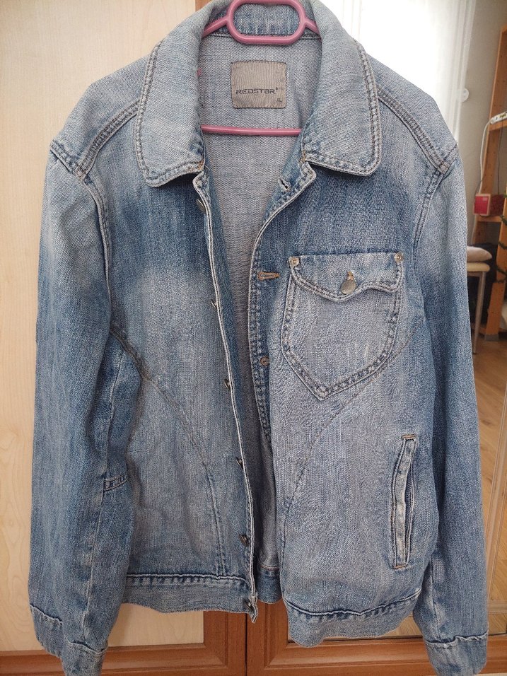 Düğmeli Mavi Kadın Denim Ceket - Görsel 5