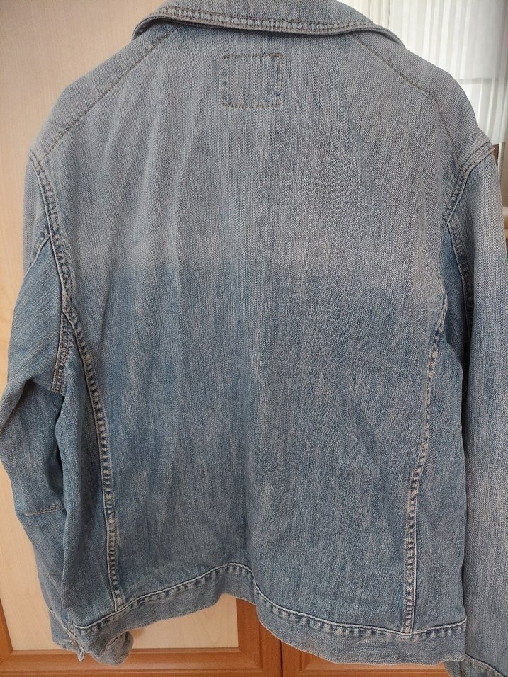 Düğmeli Mavi Kadın Denim Ceket - Görsel 2