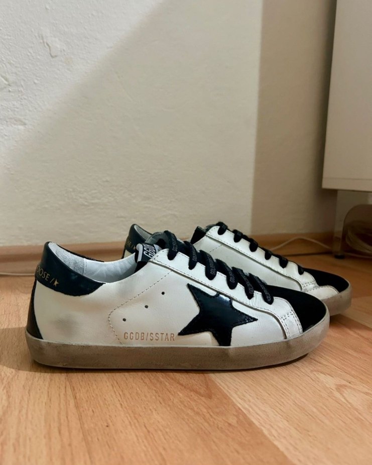 Siyah-Beyaz Dolgu Topuklu Spor Ayakkabı - Görsel 3