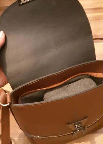 Zara Kahverengi Deri Kadın Çanta