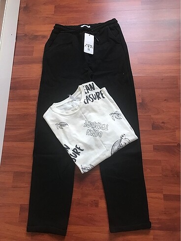 Zara Zara pantolon tşört takım erkek çocuk 13.14 yaş