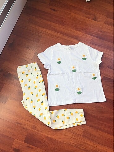 Zara tayt tşört kız çocuk takım pamuklu orjinal ürün