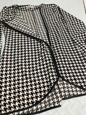 xl Beden çeşitli Renk Kazayagı desenli önü kople fermuarlı tunik çok şık